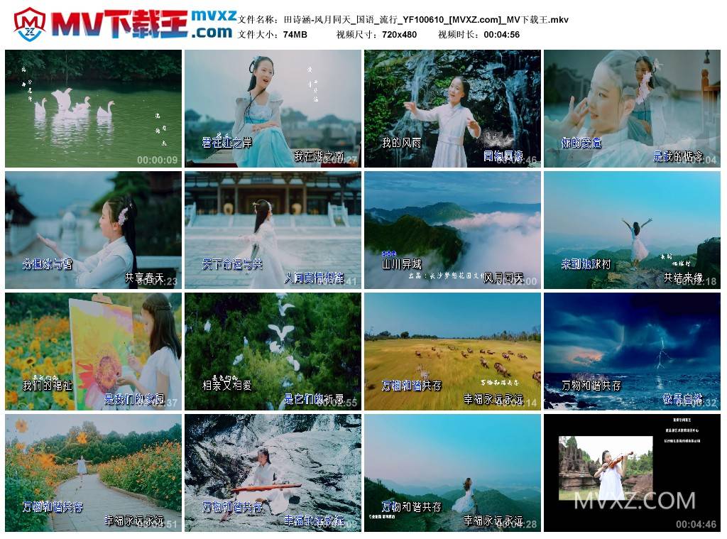 田诗涵-风月同天_国语_流行_YF100610
